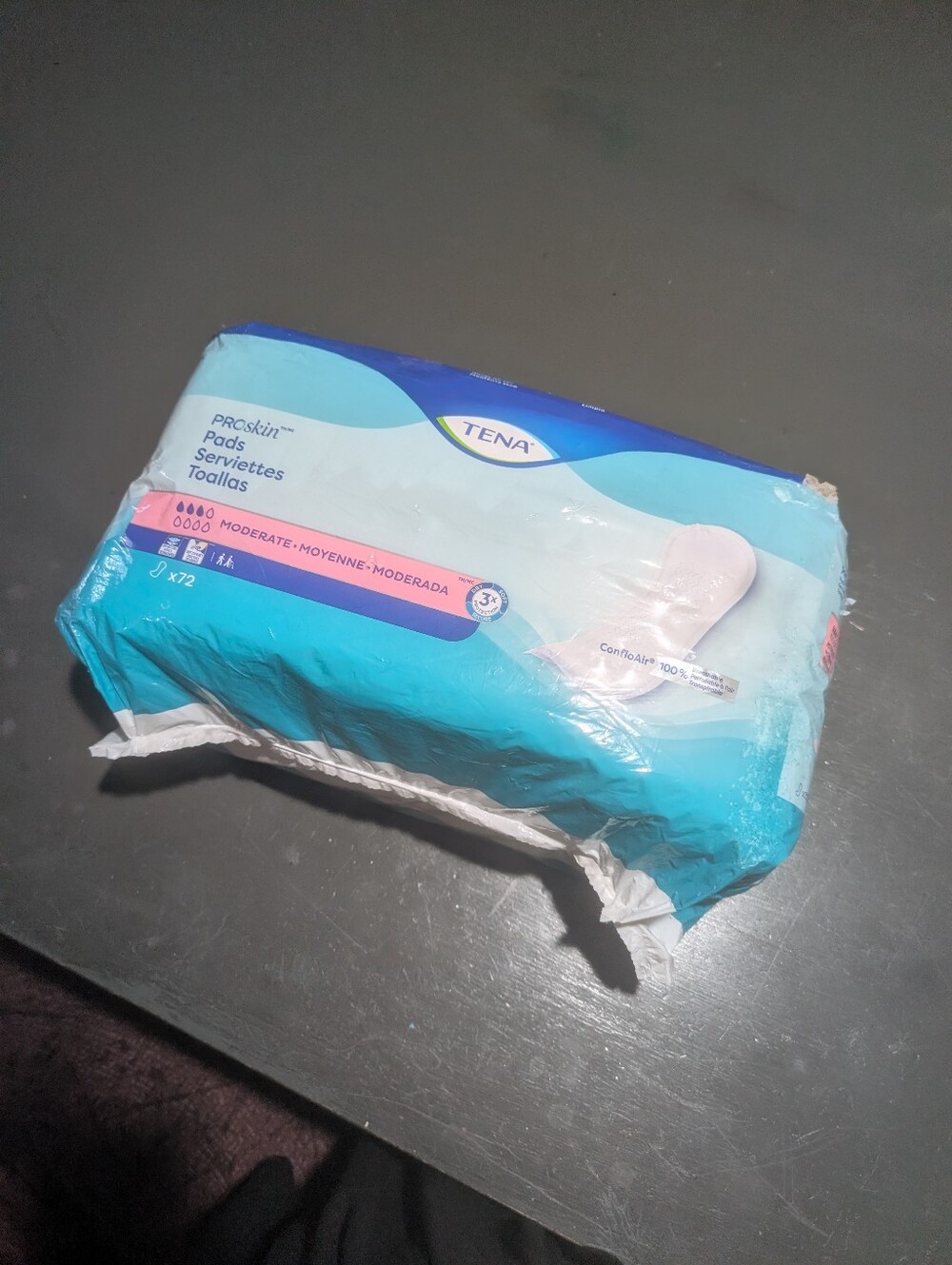 Tena Proskin Pads Moderate Flow 72 CT New In Package